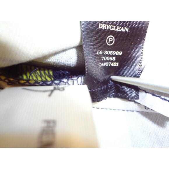 Ann Taylor Mini Skirt Womens 10 Petite Multicolor Striped Rayon Stretch Side Zip - Picture 6 of 8